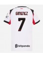 Zenske Futbalové oblečenie AC Milan Santiago Gimenez #7 2025-26 Krátky Rukáv - Preč Zenske Futbalové oblečenie AC Milan Santiago Gimenez #7 2025-26 Krátky Rukáv - Preč